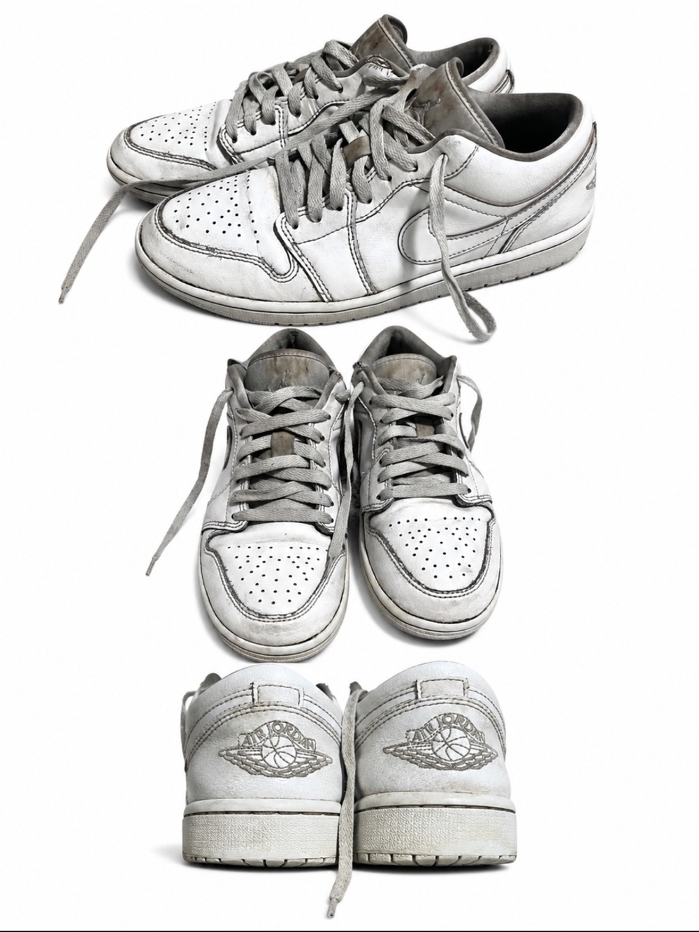 Nike Air Jordan 1 Low Triple White DV0990-111 Women’s Size 8.5 Sneakers